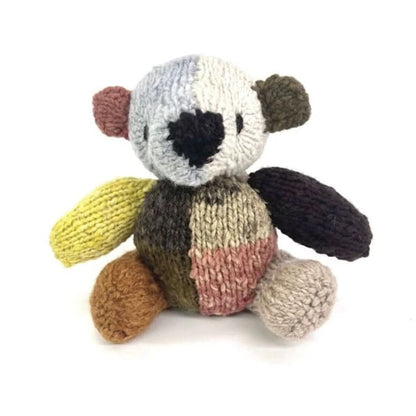 Wool Knit Buddy | Dee the Patchwork Bear - Aimee Nursing Gowns